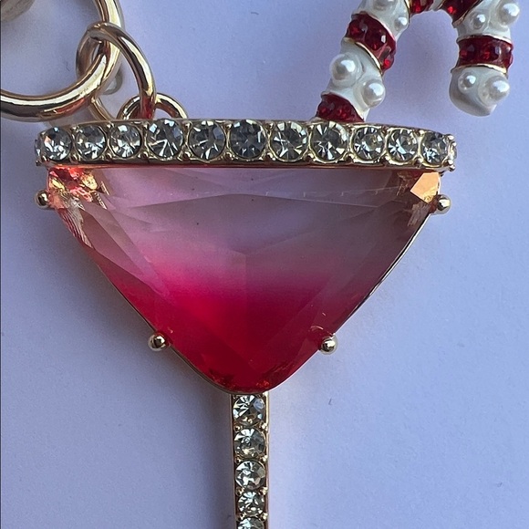 True To Form | Whimsical Candy Cane Martini Bag Charm - Picture 10 of 10